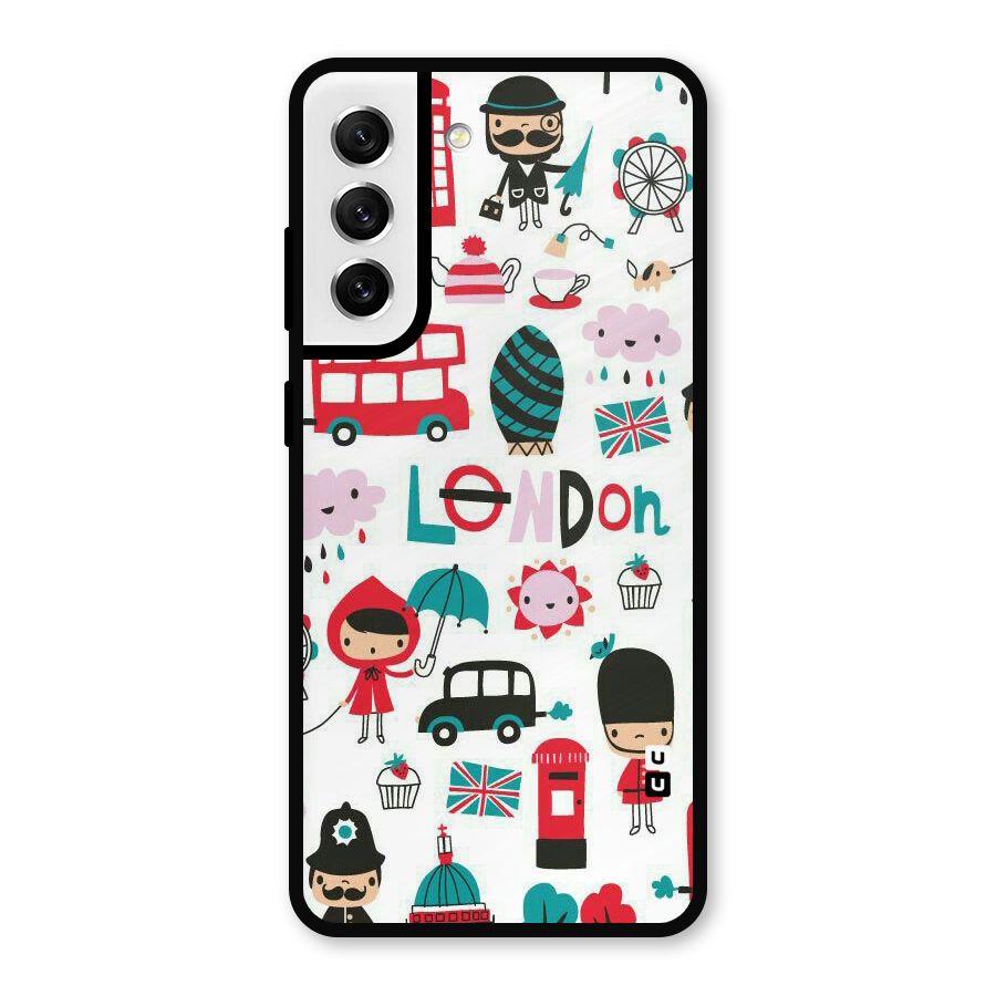 Double Decker Metal Back Case for Galaxy S21 FE 5G