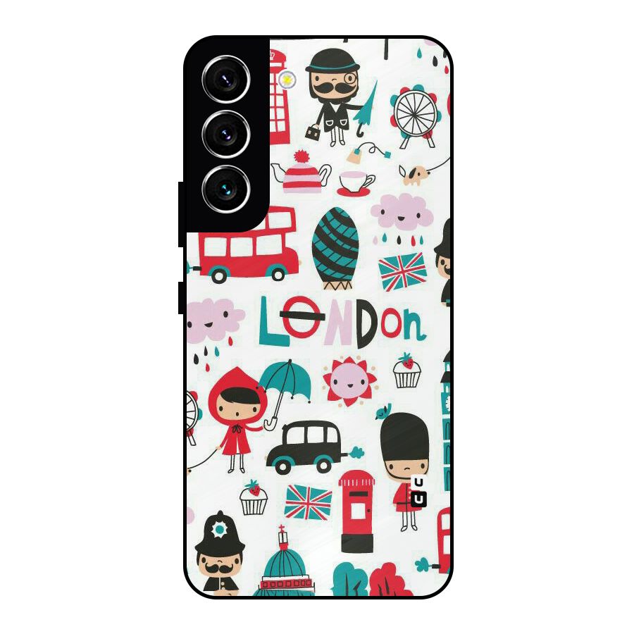 Double Decker Metal Back Case for Galaxy S22 5G