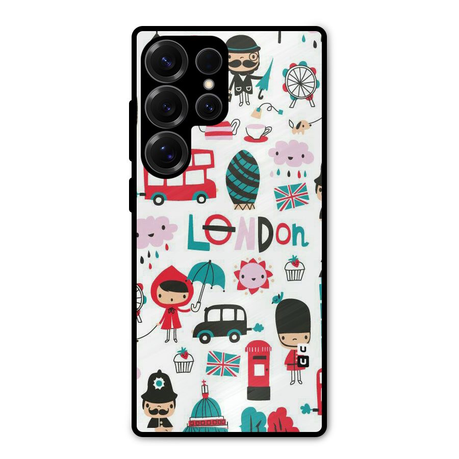 Double Decker Metal Back Case for Galaxy S25 Ultra