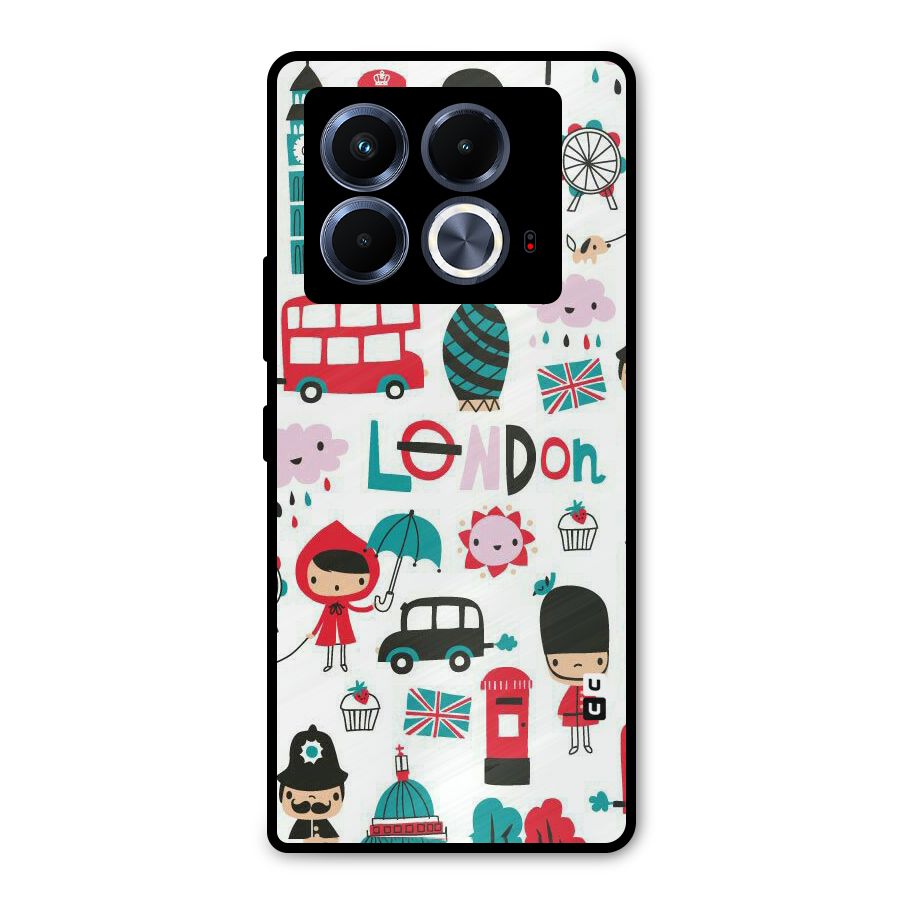 Double Decker Metal Back Case for Infinix Note 40 5G