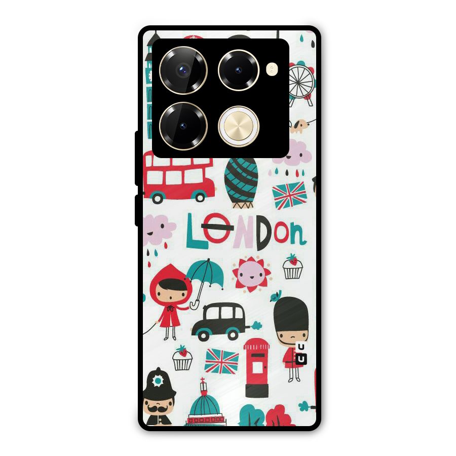 Double Decker Metal Back Case for Infinix Note 40 Pro Plus