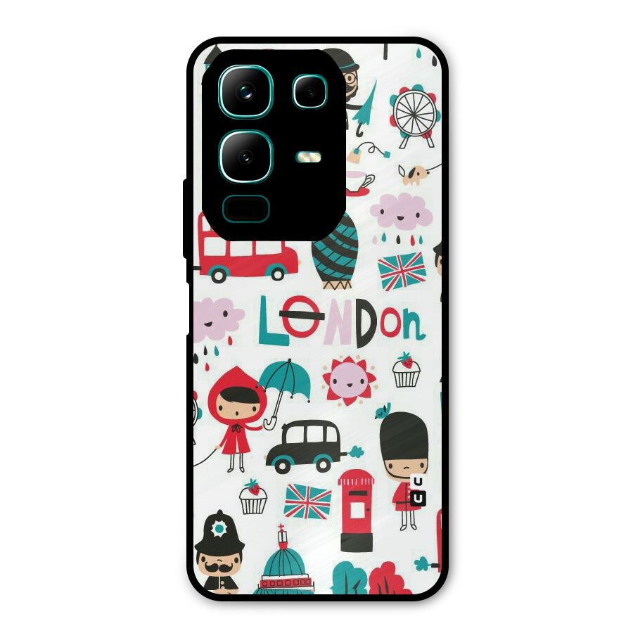 Double Decker Metal Back Case for Infinix Note 50x