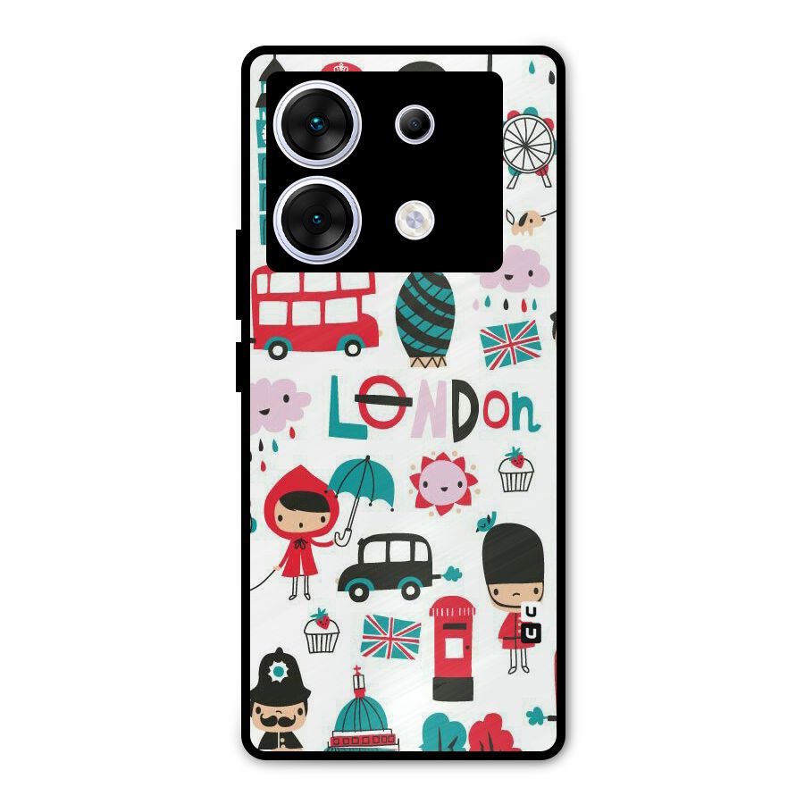 Double Decker Metal Back Case for Infinix Zero 30 5G
