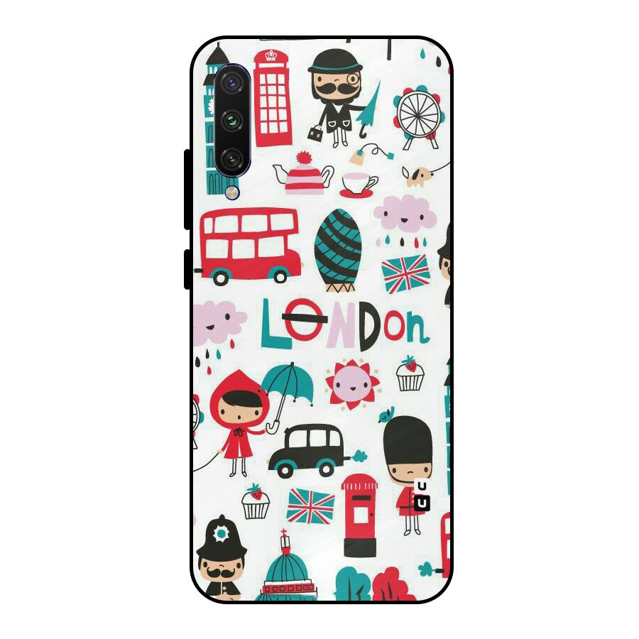Double Decker Metal Back Case for Mi A3