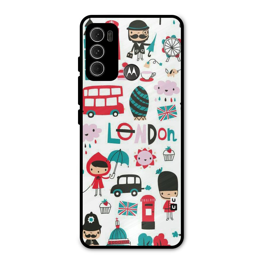 Double Decker Metal Back Case for Moto G60