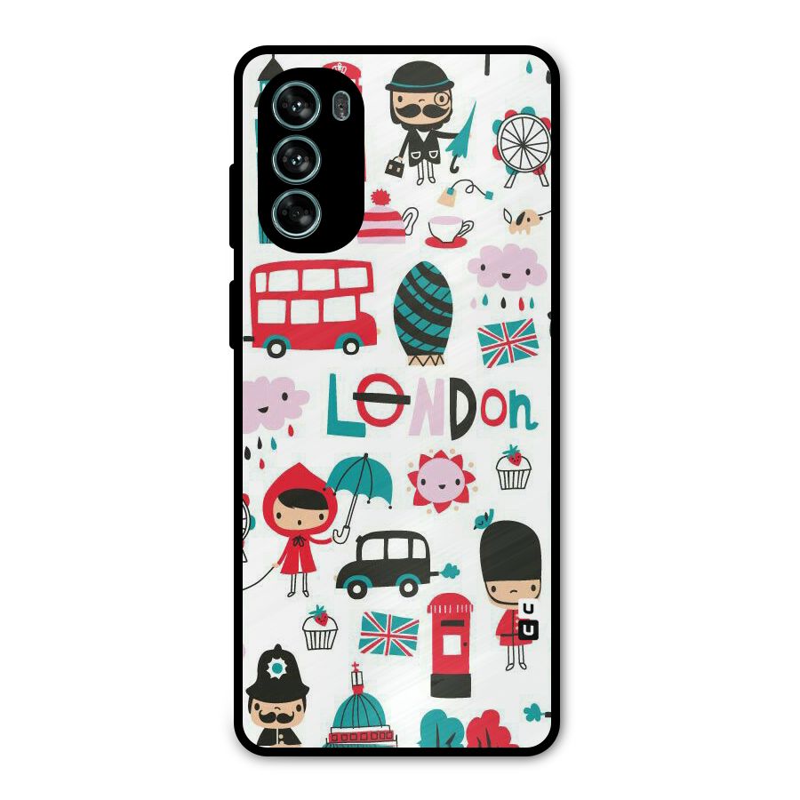 Double Decker Metal Back Case for Moto G62