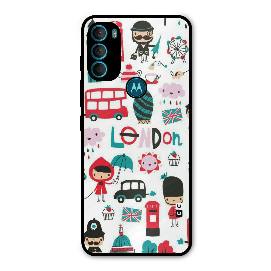 Double Decker Metal Back Case for Moto G71 5G