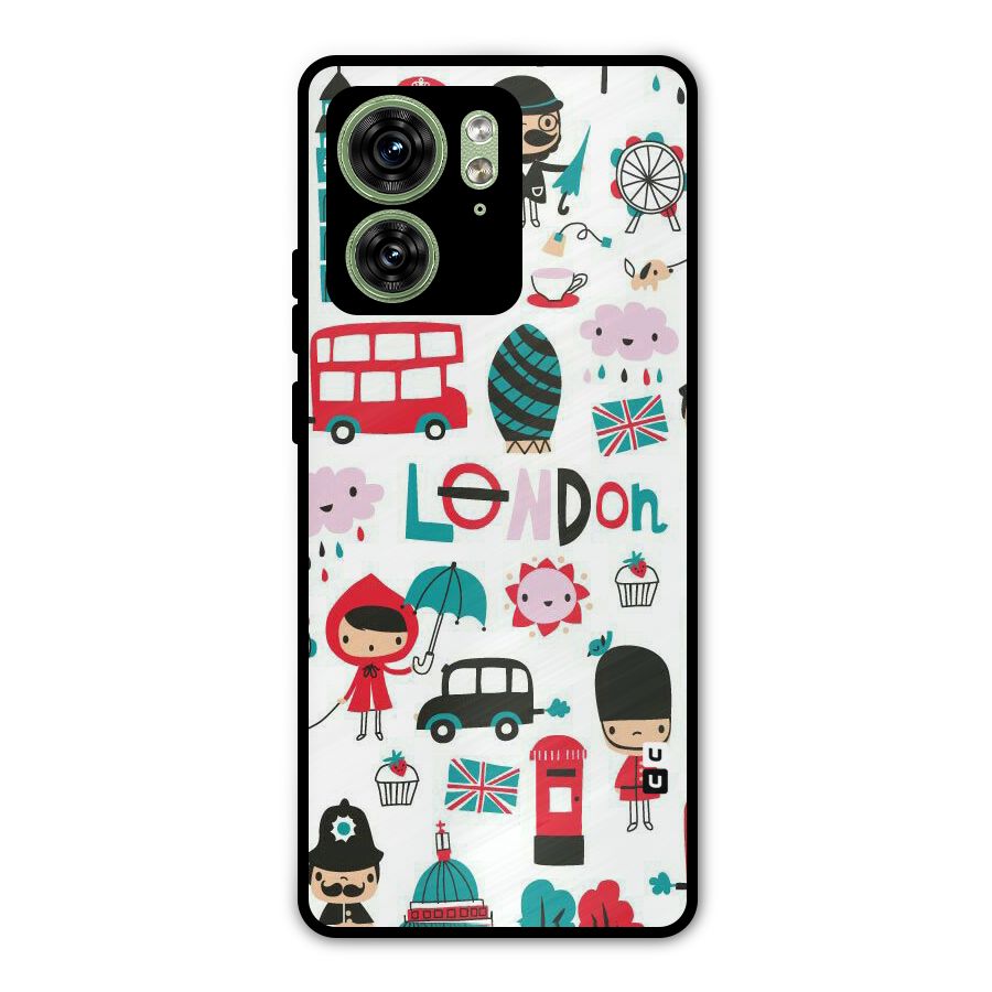 Double Decker Metal Back Case for Motorola Edge 40 5G