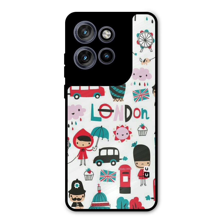 Double Decker Metal Back Case for Motorola Edge 50 Neo