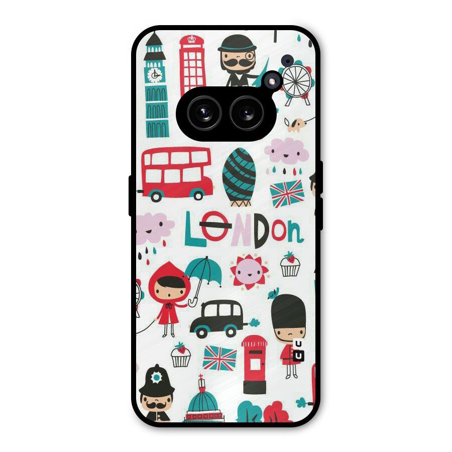 Double Decker Metal Back Case for Nothing Phone 2a Plus