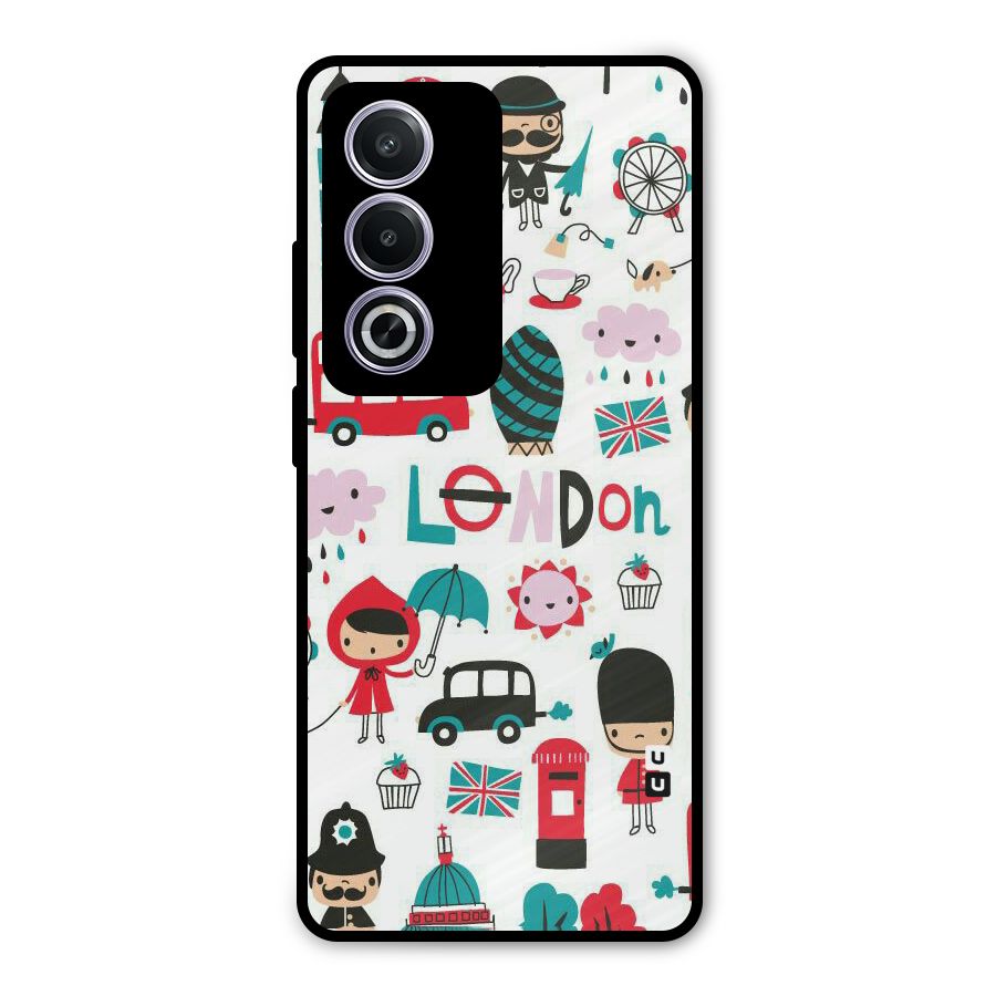 Double Decker Metal Back Case for Oppo A3 Pro