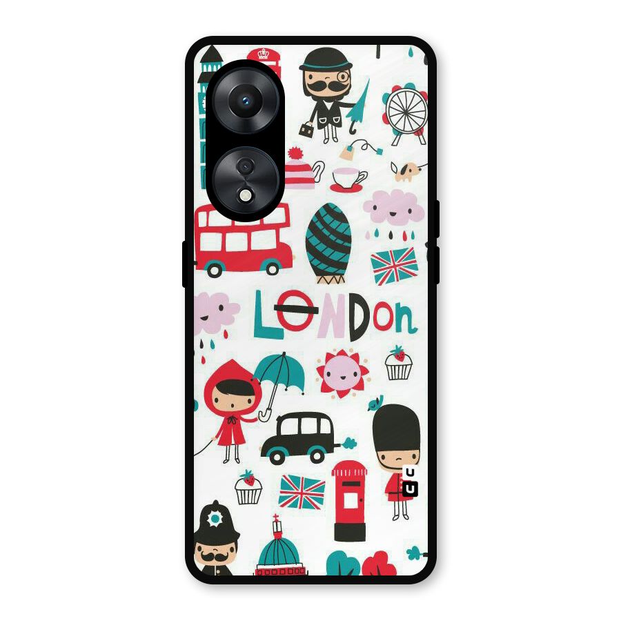 Double Decker Metal Back Case for Oppo A78