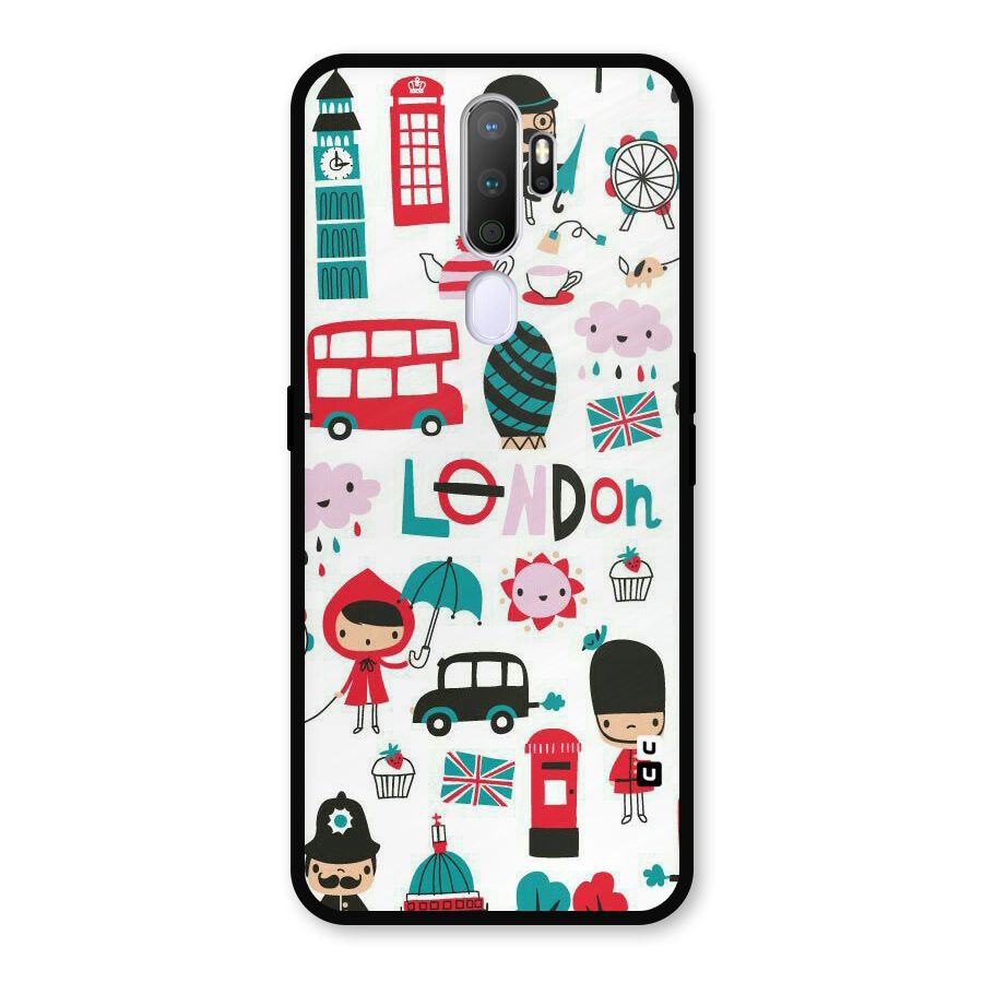 Double Decker Metal Back Case for Oppo A9 (2020)