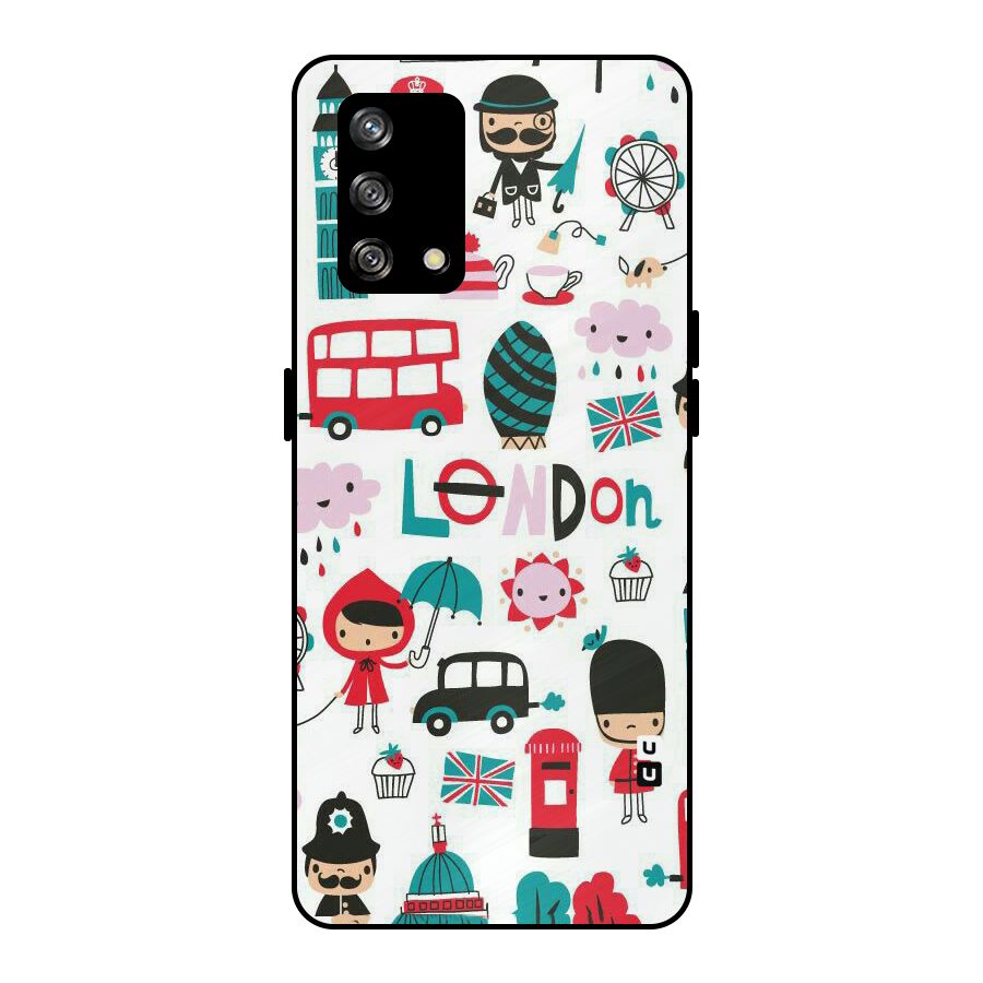 Double Decker Metal Back Case for Oppo F19