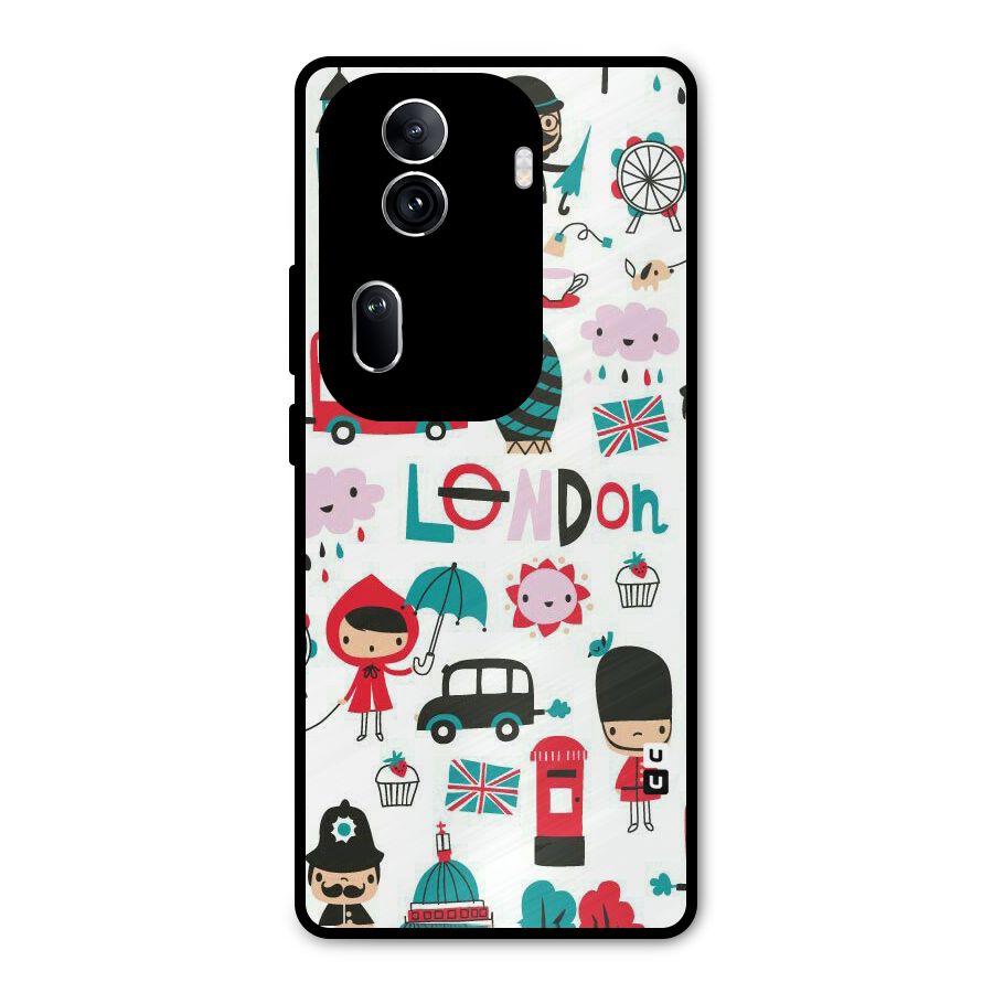 Double Decker Metal Back Case for Oppo Reno11 Pro 5G