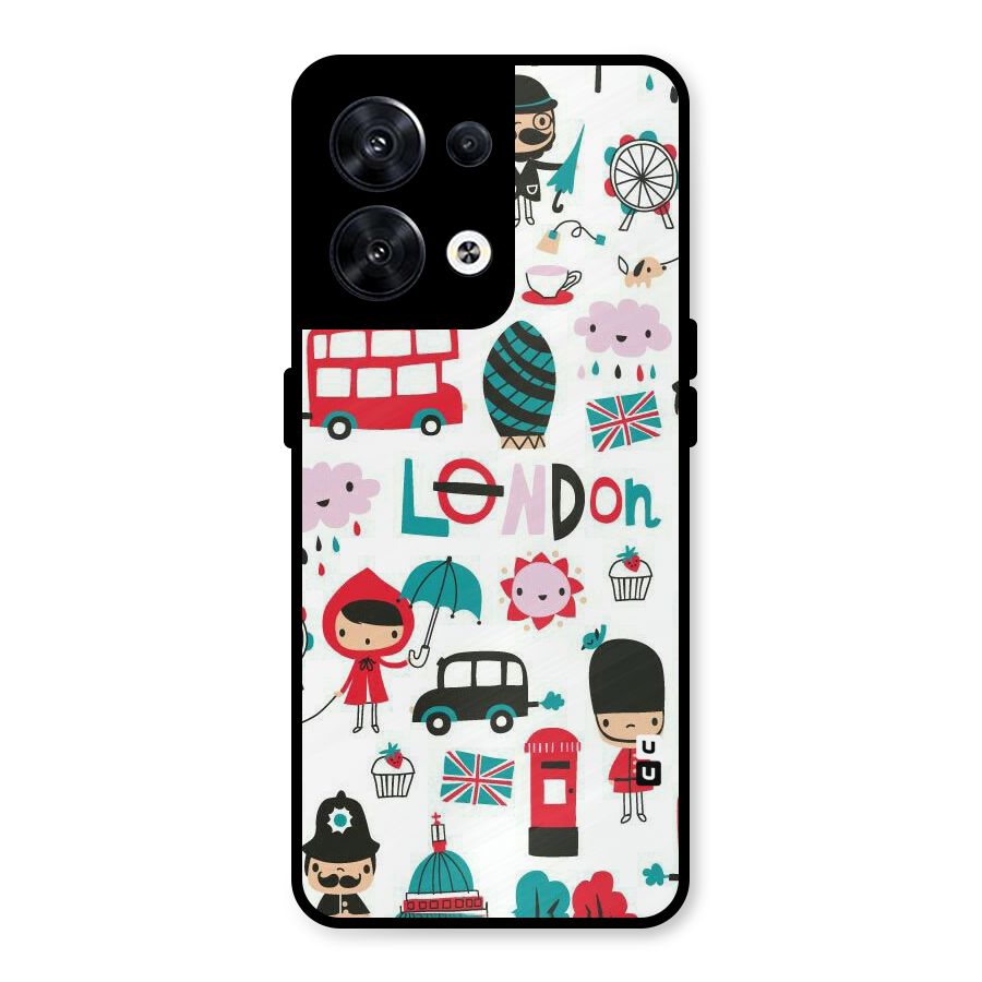 Double Decker Metal Back Case for Oppo Reno8 5G