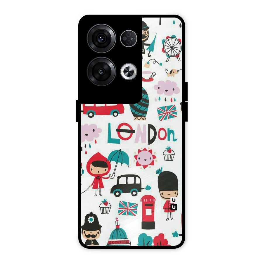 Double Decker Metal Back Case for Oppo Reno8 Pro 5G