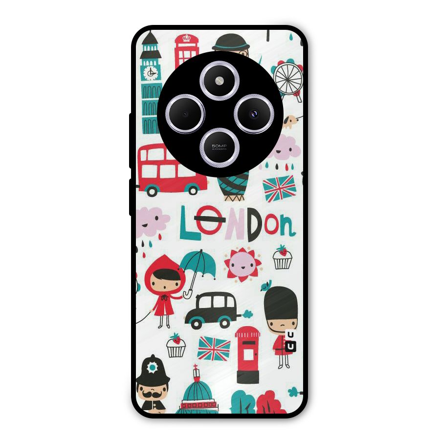 Double Decker Metal Back Case for Poco C75 5G