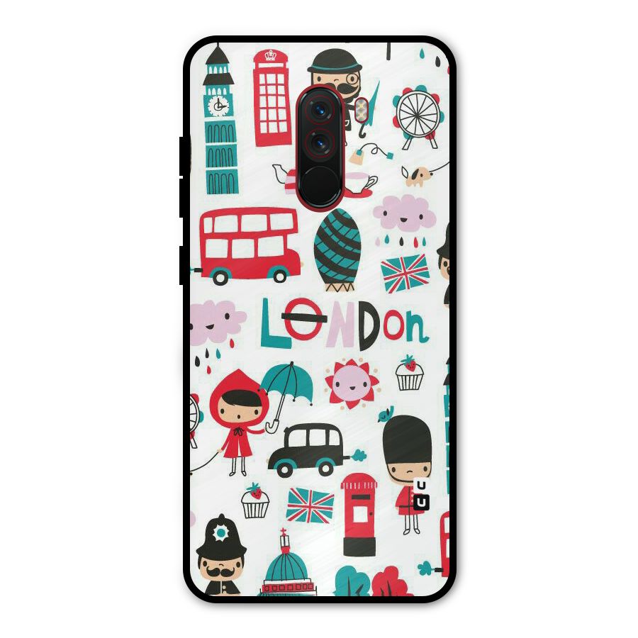 Double Decker Metal Back Case for Poco F1