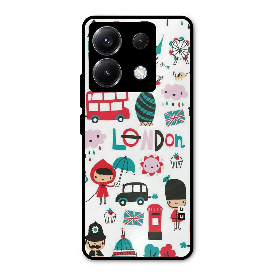 Double Decker Metal Back Case for Poco X6