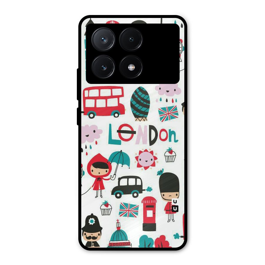 Double Decker Metal Back Case for Poco X6 Pro