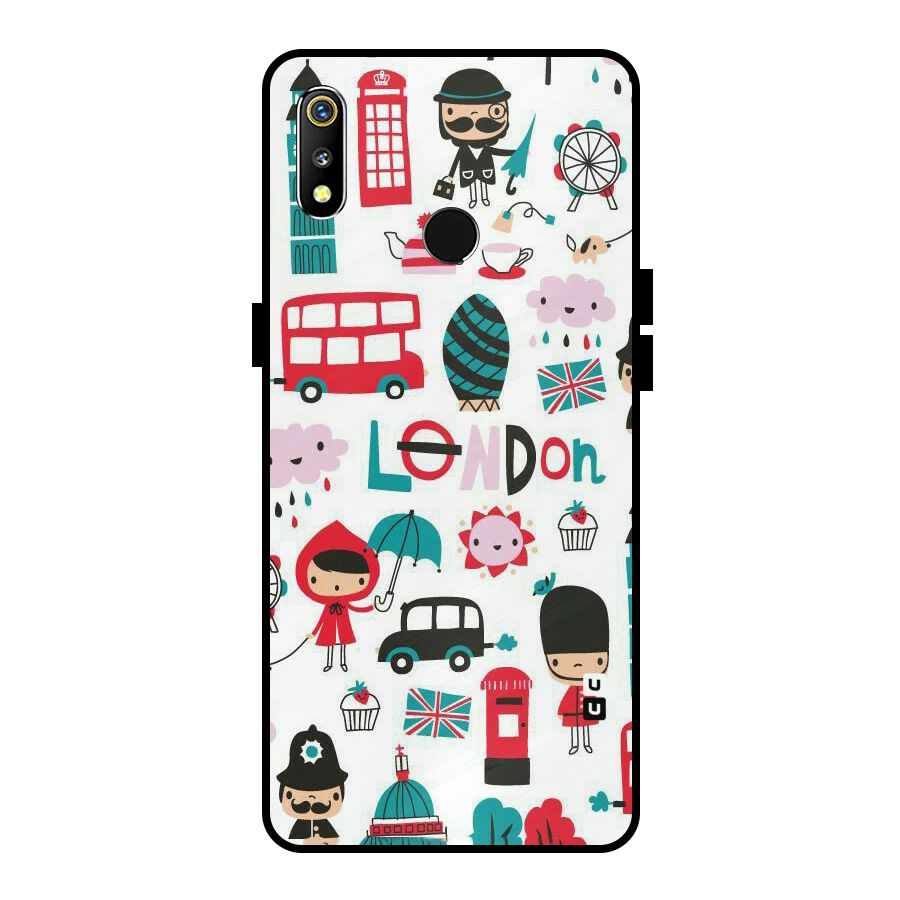 Double Decker Metal Back Case for Realme 3
