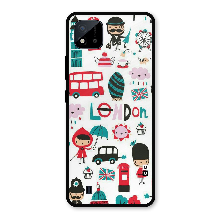 Double Decker Metal Back Case for Realme C11 2021