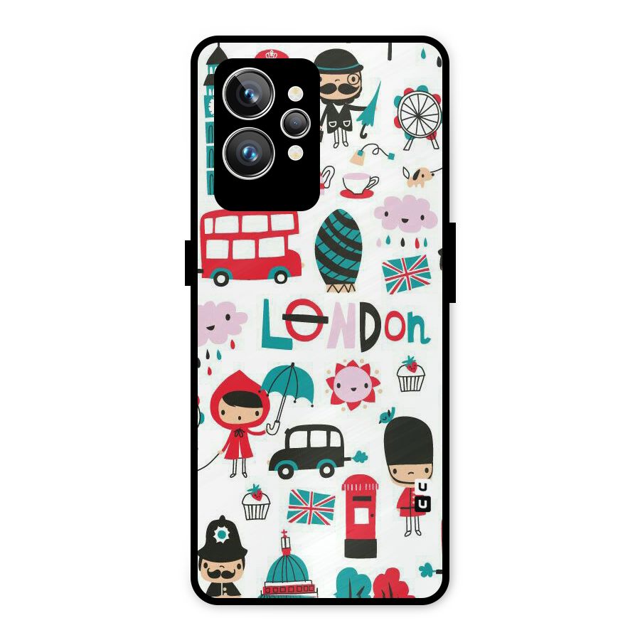 Double Decker Metal Back Case for Realme GT2 Pro