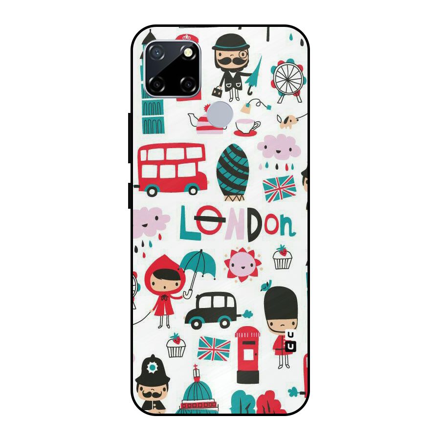 Double Decker Metal Back Case for Realme Narzo 20