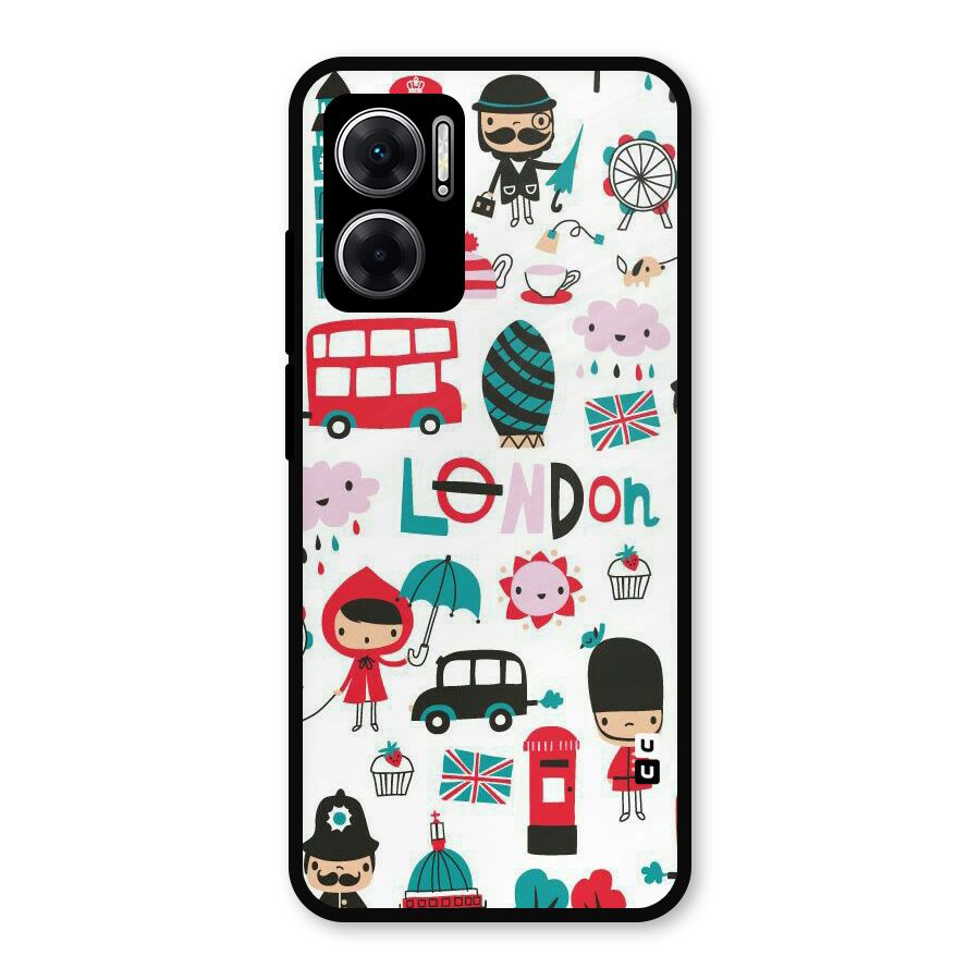 Double Decker Metal Back Case for Redmi 11 Prime 5G