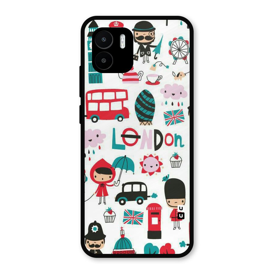 Double Decker Metal Back Case for Redmi A2