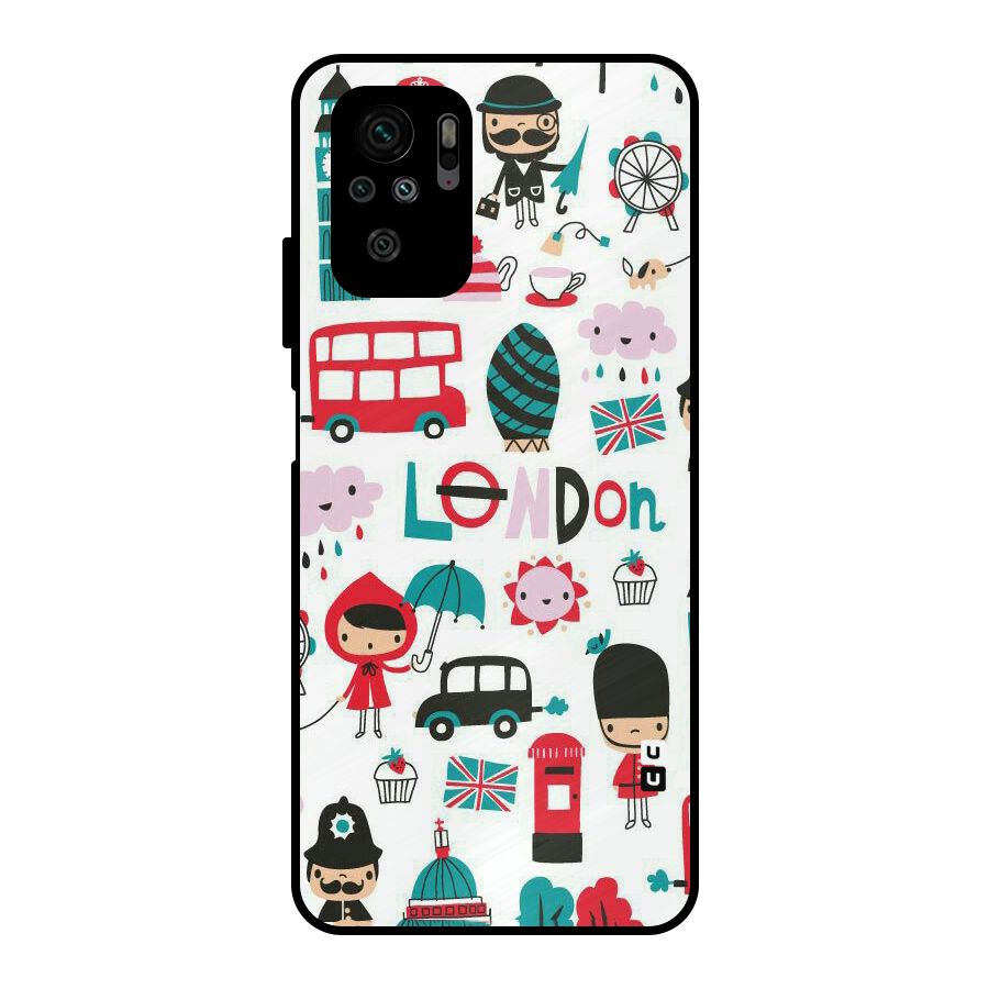 Double Decker Metal Back Case for Redmi Note 10S