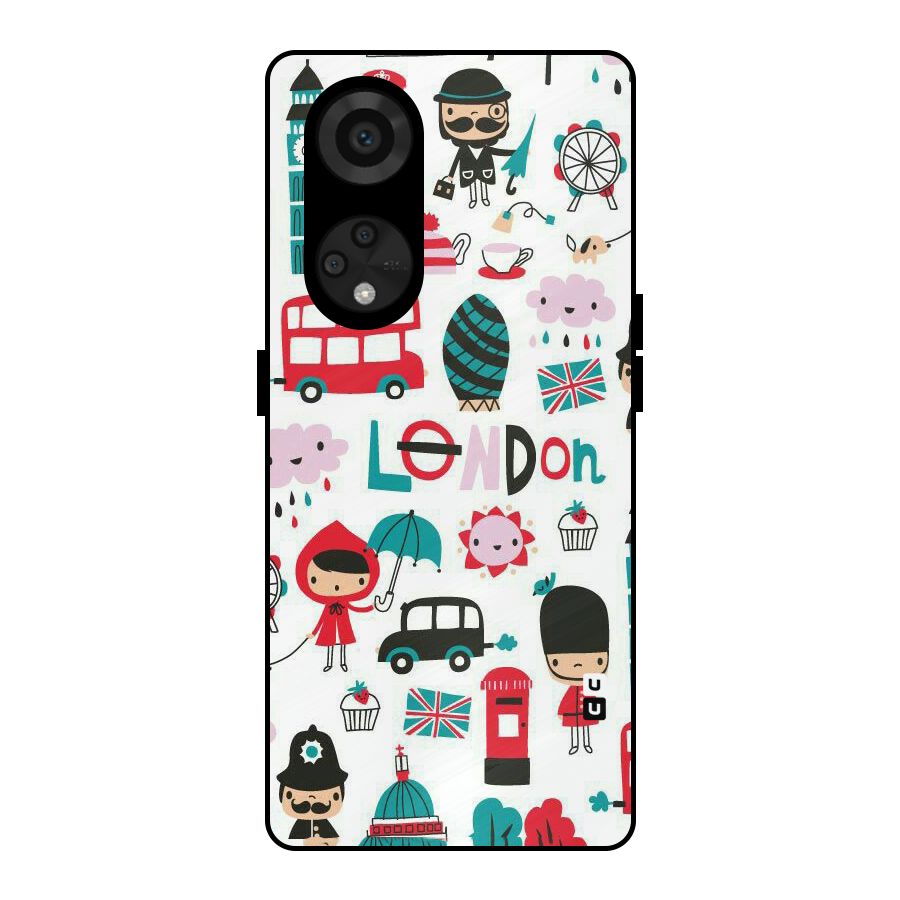 Double Decker Metal Back Case for Reno8 T 5G