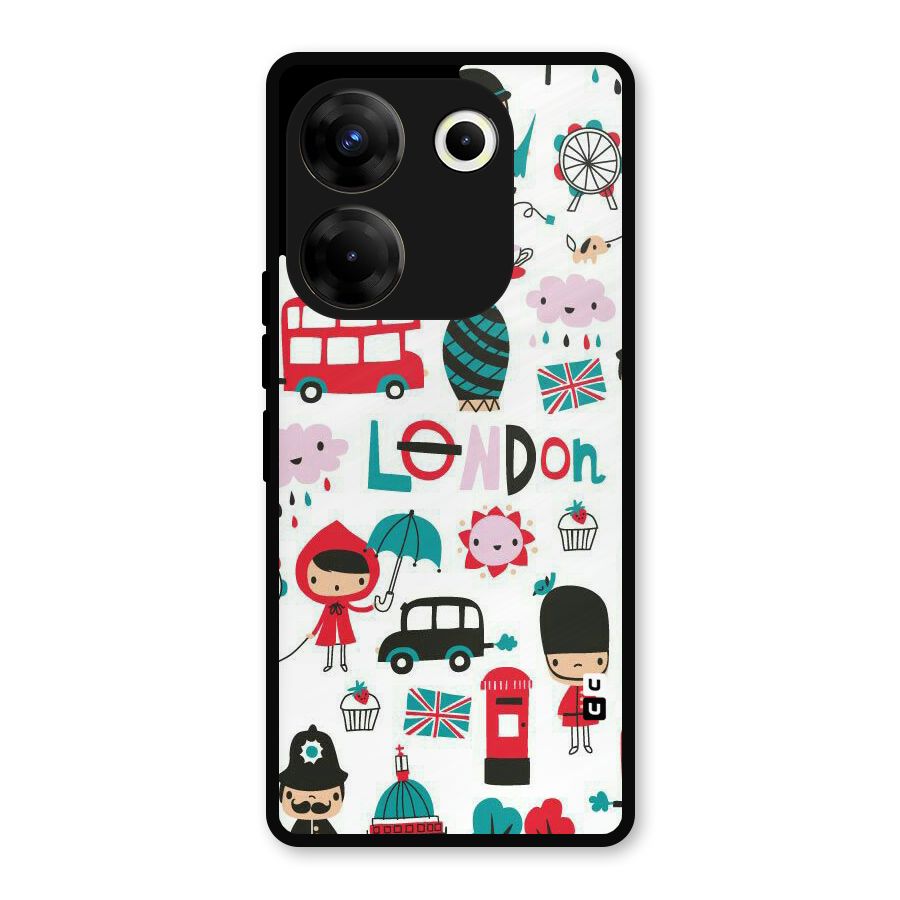 Double Decker Metal Back Case for Tecno Camon 20