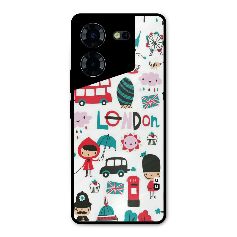 Double Decker Metal Back Case for Tecno Pova 5 Pro 5G
