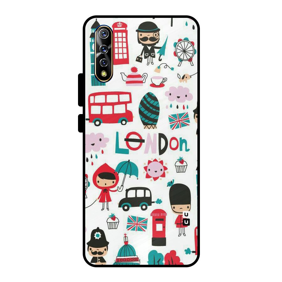 Double Decker Metal Back Case for Vivo S1