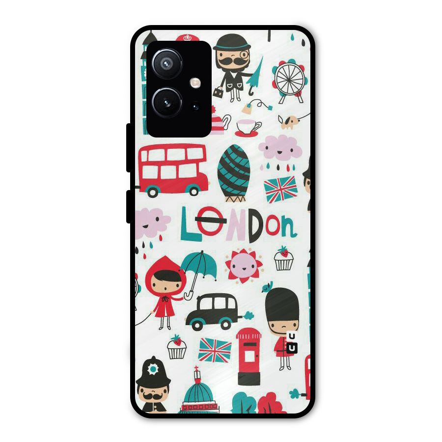 Double Decker Metal Back Case for Vivo T1 5G