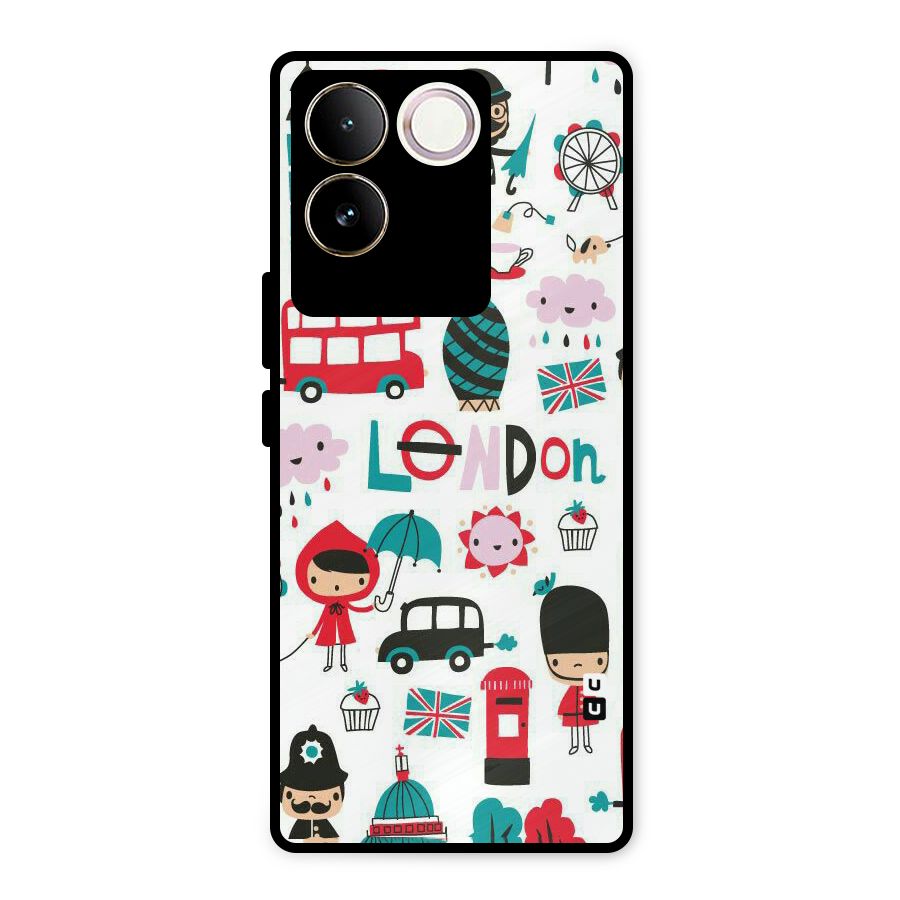 Double Decker Metal Back Case for Vivo T2 Pro