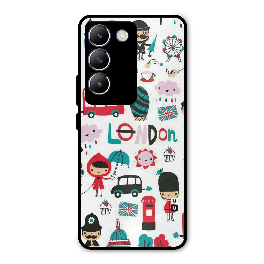 Double Decker Metal Back Case for Vivo T3 5G
