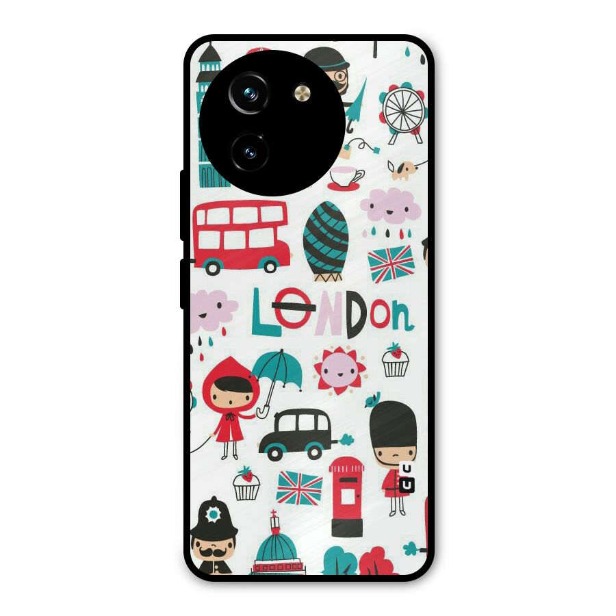 Double Decker Metal Back Case for Vivo T3x