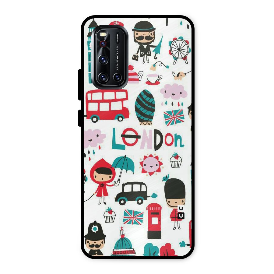 Double Decker Metal Back Case for Vivo V19