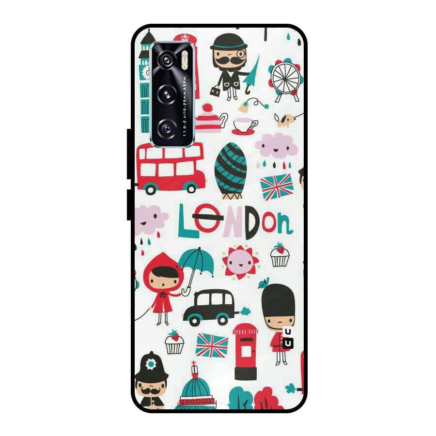 Double Decker Metal Back Case for Vivo V20 SE