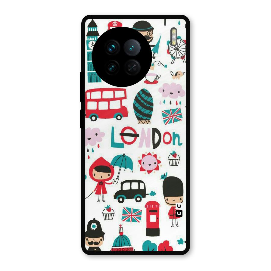 Double Decker Metal Back Case for Vivo X90