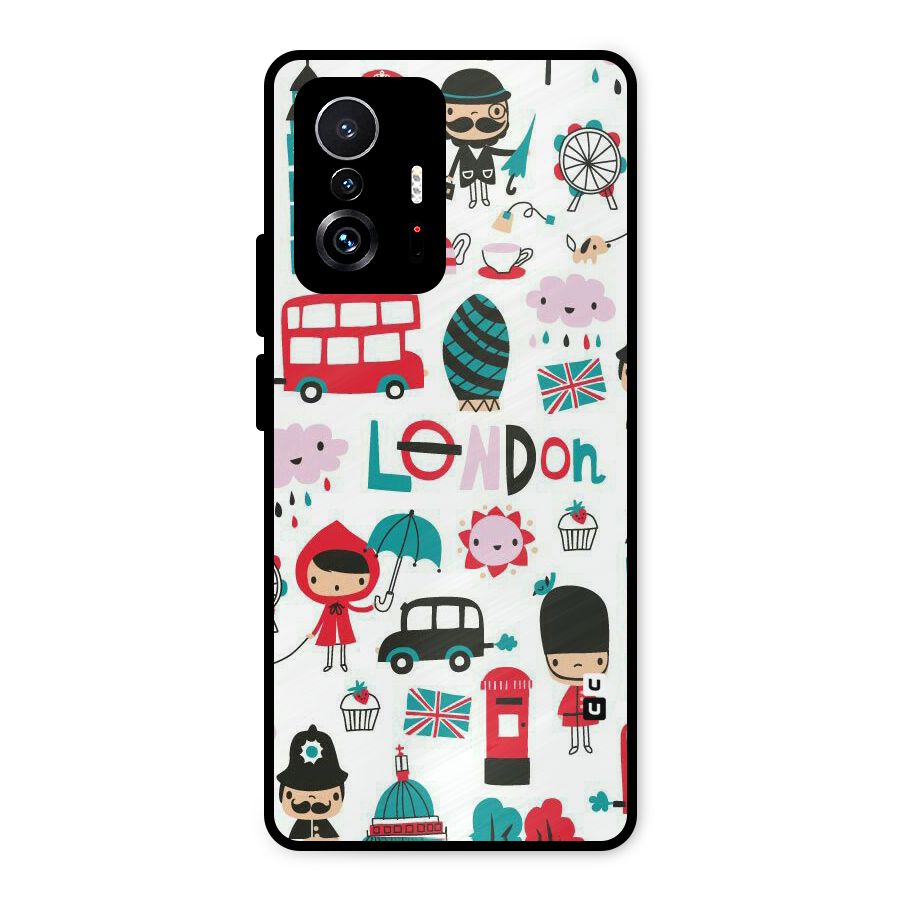 Double Decker Metal Back Case for Xiaomi 11T Pro