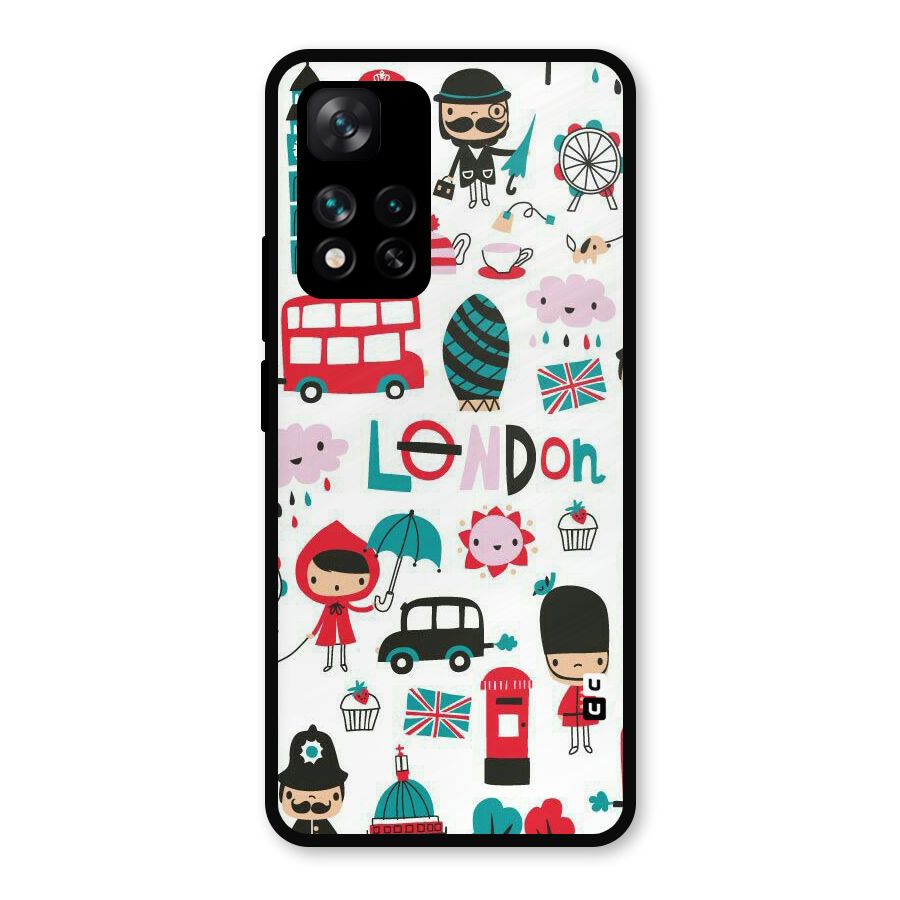 Double Decker Metal Back Case for Xiaomi 11i Hypercharge 5G