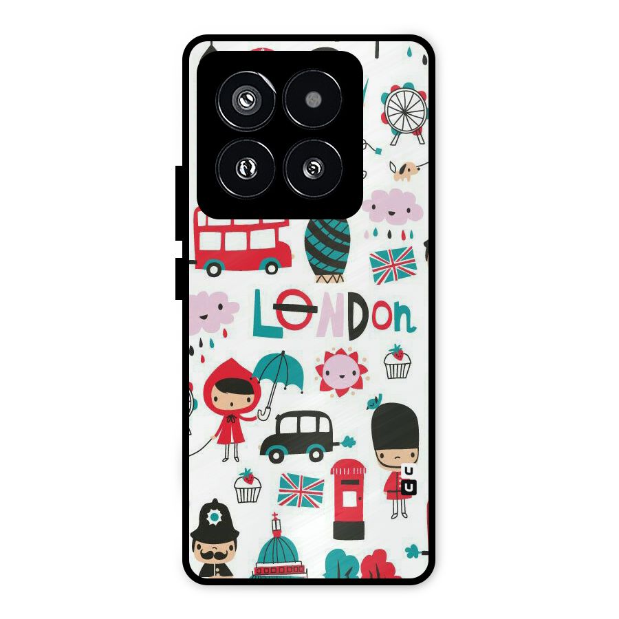 Double Decker Metal Back Case for Xiaomi 14 Pro