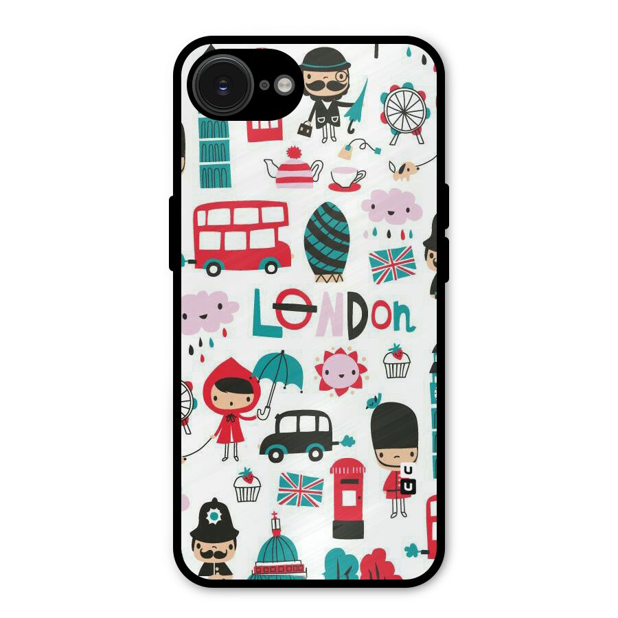 Double Decker Metal Back Case for iPhone 16e