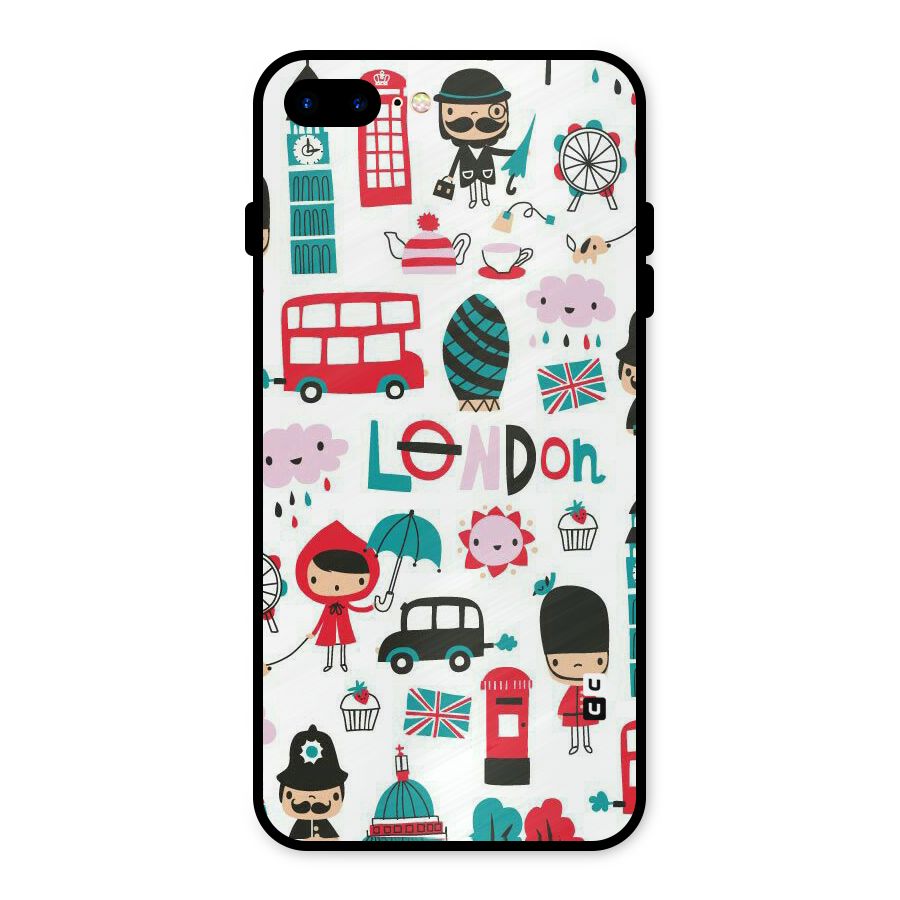 Double Decker Metal Back Case for iPhone 8 Plus