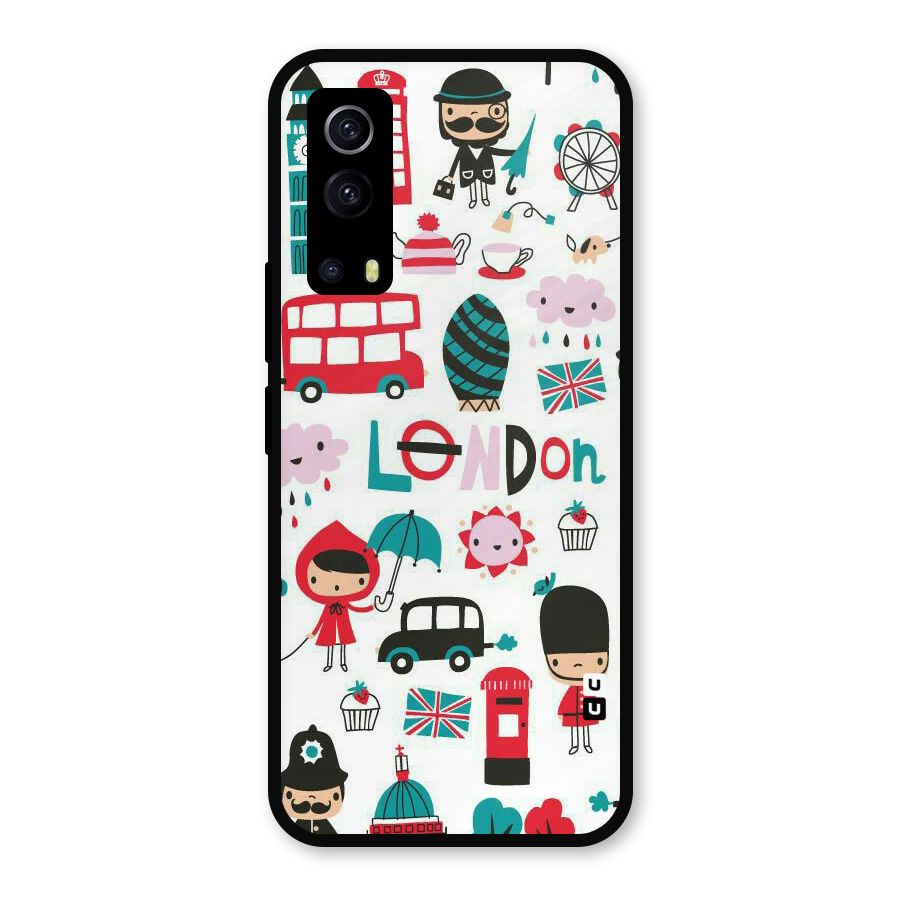 Double Decker Metal Back Case for iQOO Z3