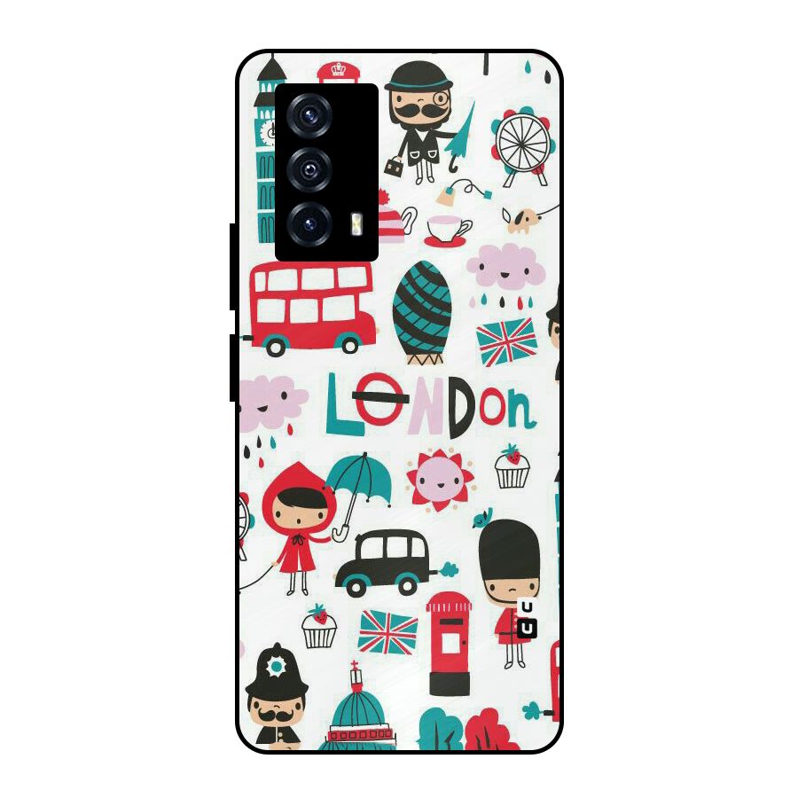 Double Decker Metal Back Case for iQOO Z5